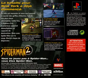 Spider-Man 2 - La Revanche d Electro (FR) box cover back